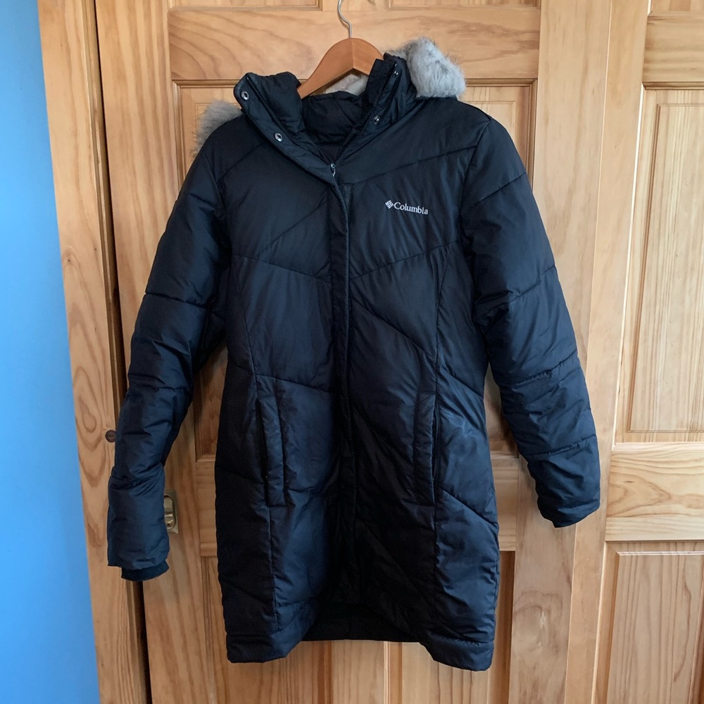 Black Columbia thick winter jacket
